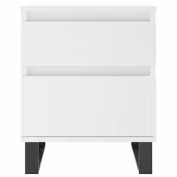 VidaXL 830684 Table de nuit et table de chevet Blanc - Vue supplémentaire 5