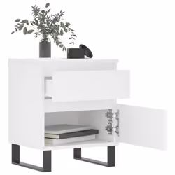 VidaXL 830685 Table de nuit et table de chevet Blanc