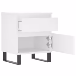 VidaXL 830685 Table de nuit et table de chevet Blanc - Vue supplémentaire 6