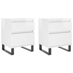VidaXL 830689 Table de nuit et table de chevet Blanc
