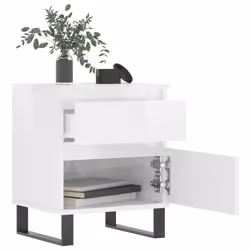 VidaXL 830689 Table de nuit et table de chevet Blanc