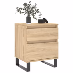 VidaXL 830690 Table de nuit et table de chevet Chêne - Vue supplémentaire 4