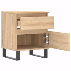 VidaXL 830690 Table de nuit et table de chevet Chêne - Vue supplémentaire 6