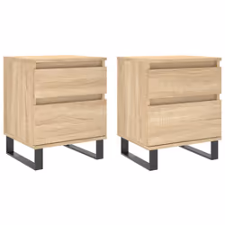 VidaXL 830691, Chêne, Métal, Bois, 400 mm, 350 mm, 500 mm, 2 pièce(s)