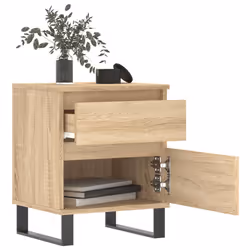 VidaXL 830691 Table de nuit et table de chevet Chêne - Vue supplémentaire 4