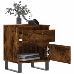 VidaXL 830695 Table de nuit et table de chevet Chêne - Vue supplémentaire 4