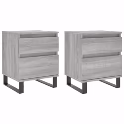 VidaXL 830697, Chêne, Métal, Bois, 400 mm, 350 mm, 500 mm, 2 pièce(s)