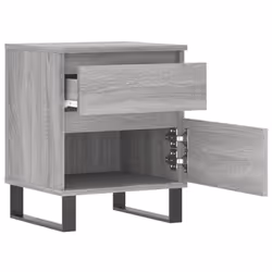 VidaXL 830697 Table de nuit et table de chevet Chêne - Vue supplémentaire 7
