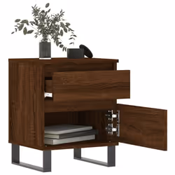 VidaXL 830699 Table de nuit et table de chevet Chêne - Vue supplémentaire 4