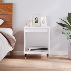 VidaXL 830700 Table de nuit et table de chevet Blanc