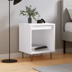 VidaXL 830716 Table de nuit et table de chevet Blanc