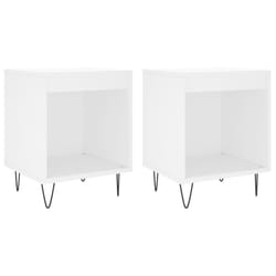 VidaXL 830717 Table de nuit et table de chevet Blanc