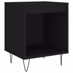 VidaXL 830719, Noir, Métal, Bois, 400 mm, 350 mm, 500 mm, 2 pièce(s)