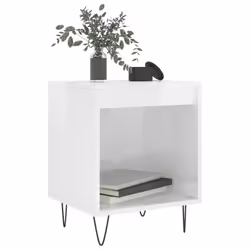 VidaXL 830720 Table de nuit et table de chevet Blanc