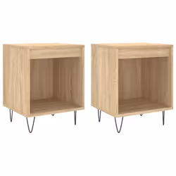 VidaXL 830723, Chêne, Métal, Bois, 400 mm, 350 mm, 500 mm, 2 pièce(s)
