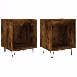 VidaXL 830727, Chêne, Métal, Bois, 400 mm, 350 mm, 500 mm, 2 pièce(s)