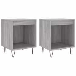 VidaXL 830729, Chêne, Métal, Bois, 400 mm, 350 mm, 500 mm, 2 pièce(s)