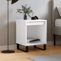 VidaXL 830732 Table de nuit et table de chevet Blanc