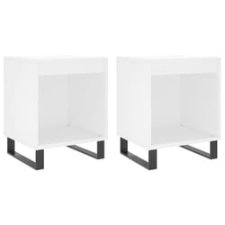 VidaXL 830733 Table de nuit et table de chevet Blanc