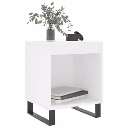 VidaXL 830733 Table de nuit et table de chevet Blanc