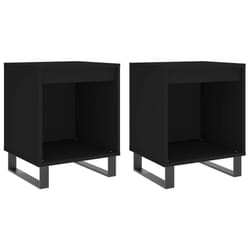 VidaXL 830735 Table de nuit et table de chevet Noir
