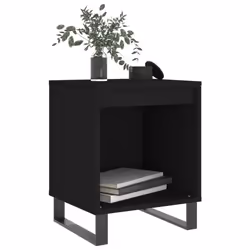 VidaXL 830735 Table de nuit et table de chevet Noir