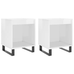 VidaXL 830737 Table de nuit et table de chevet Blanc