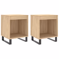 VidaXL 830739, Chêne, Métal, Bois, 400 mm, 350 mm, 500 mm, 2 pièce(s)