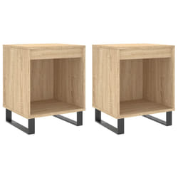 VidaXL 830739 Table de nuit et table de chevet Chêne