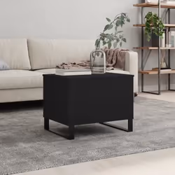 vidaXL Table basse Noir 60x44,5x45 cm Bois d'ingénierie