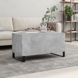 Vidaxl - Table basse Gris béton 90x44,5x45 cm Bois d'ingénierie