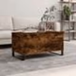 vidaXL Table basse Chêne fumé 90x44,5x45 cm Bois d'ingénierie