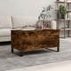 vidaXL Table basse Chêne fumé 90x44,5x45 cm Bois d'ingénierie