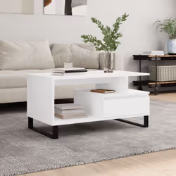 Ajoutez une touche d'élégance à votre salon avec cette élégante table basse. Matériau durable : le bois d'ingénierie est d'un ...