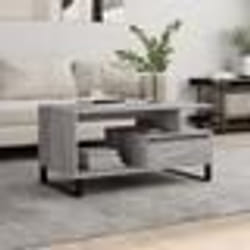 vidaXL Table basse Sonoma gris 90x49x45 cm Bois d'ingénierie