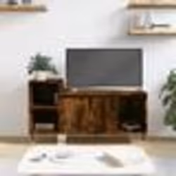 vidaXL Meuble TV Chêne fumé 100x35x55 cm Bois d'ingénierie