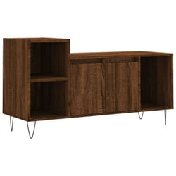 Meuble TV Chêne marron 100x35x55 cm Bois d'ingénierie vidaXL