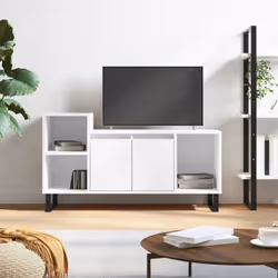 Avec un design élégant mais pratique, ce meuble TV est destiné à devenir un point de mire de votre pièce. Matériau robuste : ...