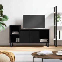 Vidaxl - Meuble tv Noir 100x35x55 cm Bois d'ingénierie