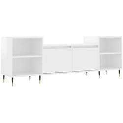 Vidaxl - Meuble tv Blanc brillant 160x35x55 cm Bois d ingénierie
