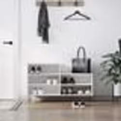 vidaXL Armoire à chaussures Blanc 102x36x60 cm Bois d'ingénierie