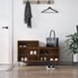 vidaXL Armoire à chaussures Chêne marron 102x36x60cm Bois d'ingénierie