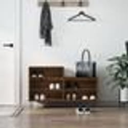 vidaXL Armoire à chaussures Chêne marron 102x36x60cm Bois d'ingénierie