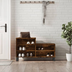 Vidaxl - Armoire à chaussures Chêne fumé 102x36x60 cm Bois d'ingénierie