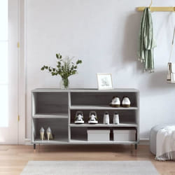 vidaXL Armoire à chaussures Sonoma gris 102x36x60 cm Bois d'ingénierie