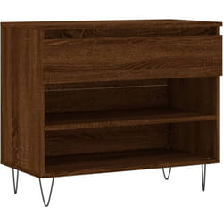 Armoire à chaussures Chêne marron 70x36x60 cm Bois d'ingénierie Vidaxl
