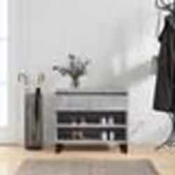 vidaXL Armoire à chaussures Gris béton 70x36x60 cm Bois d'ingénierie