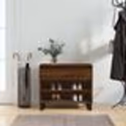 vidaXL Armoire à chaussures Chêne marron 70x36x60 cm Bois d'ingénierie