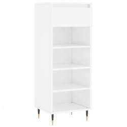 Vidaxl - Armoire à chaussures Blanc brillant 40x36x105cm Bois ingénierie