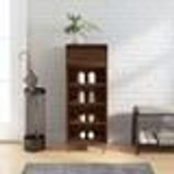 vidaXL Armoire à chaussures Chêne marron 40x36x105cm Bois d'ingénierie
